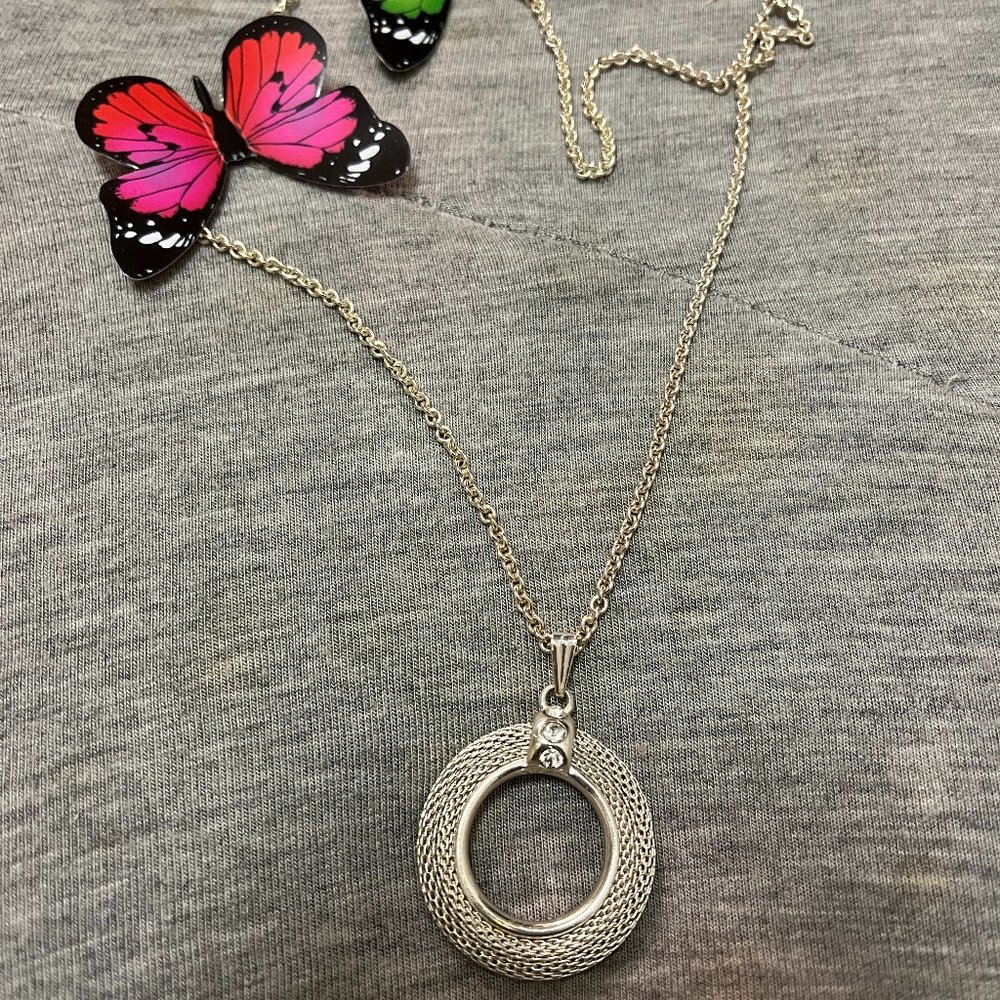 Avon Silver Color Necklace